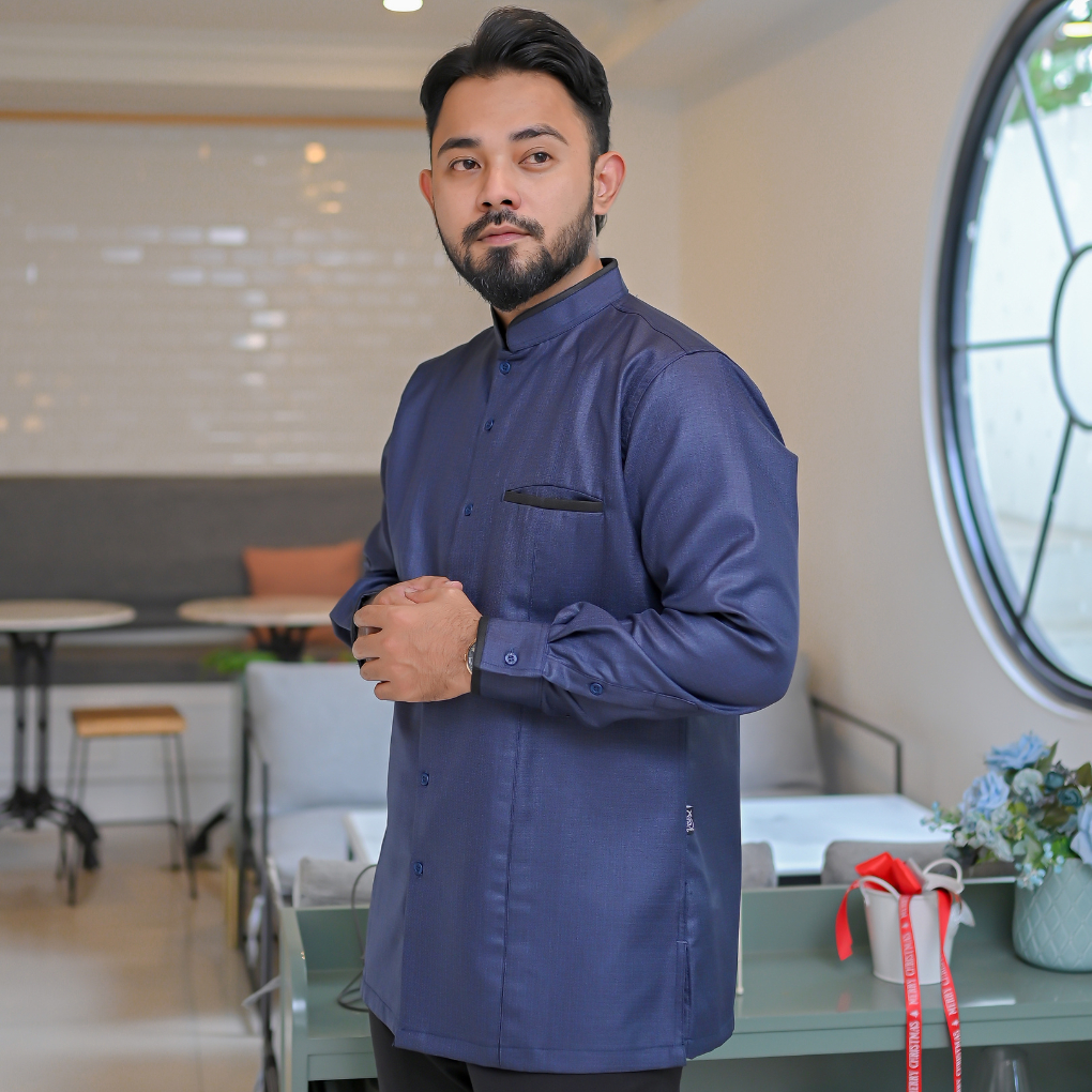 REV Jas Koko Pria Polos Lengan Panjang Baju JasKo Eksklusif Pria Muslim