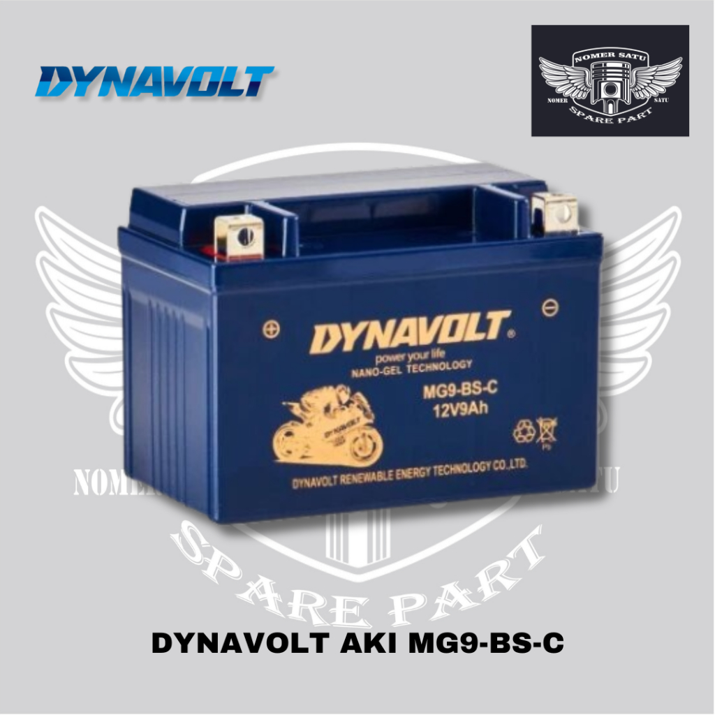 DYNAVOLT AKI MOTOR NANO-GEL MG9-BS-C 9Ah KAWASAKI NINJA 250 FI ER6 YAMAHA T - MAX 500 ORIGINAL 100%
