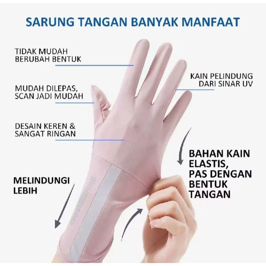Ice silk gloves-anti UV