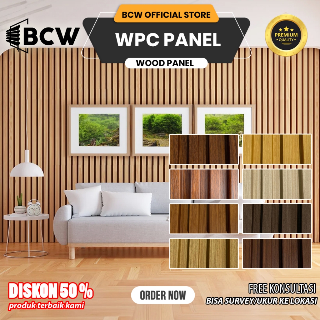 Wood Panel WPC Dinding Motive Kayu - WPC Panel - BCW