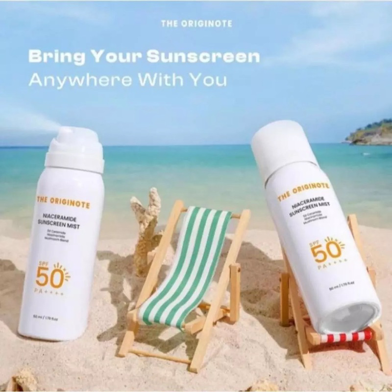 THE ORIGINOTE SUNSCREEN - CARAMELLA SUNSCREEN SPF 50 PA+++ | NIACINAMIDE SUNSCREEN MIST SPF 50 PA+++