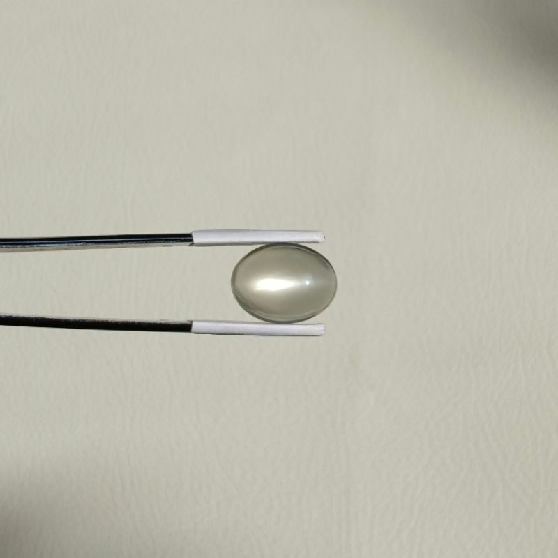 Batu Cincin Permata Natural Moonstone Cat's Eye / Biduri Bulan Alami 8.19 Ct.