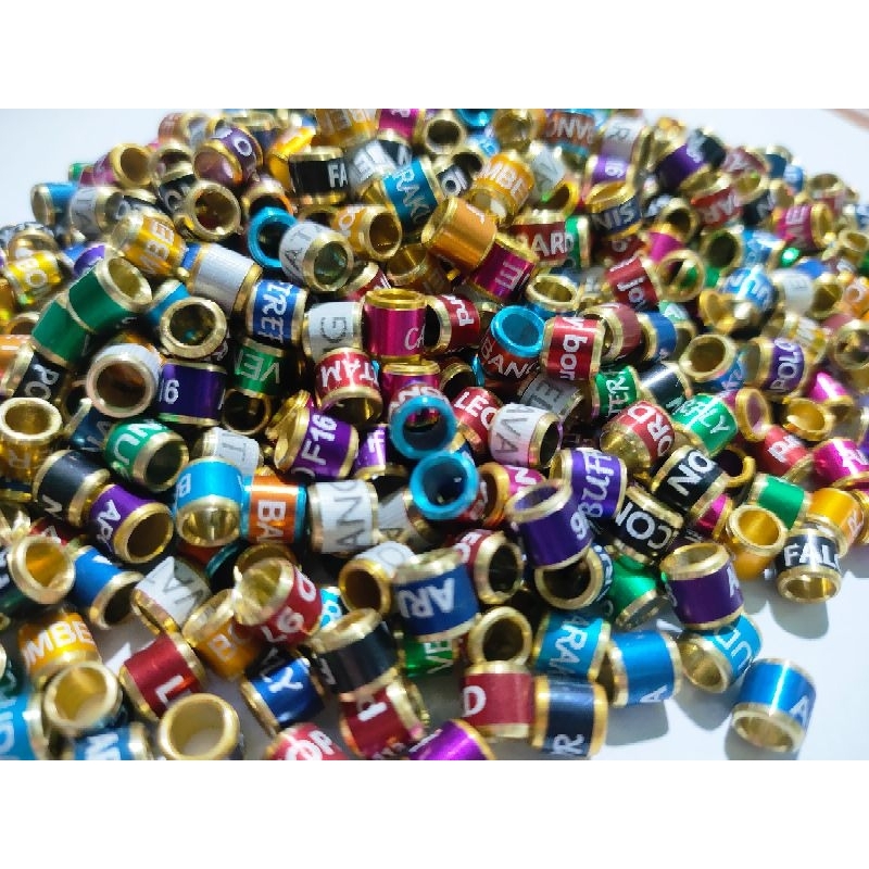 10 butir Ring Ring 4.2 mm trucukan anak mk laser sudah ada nama acak