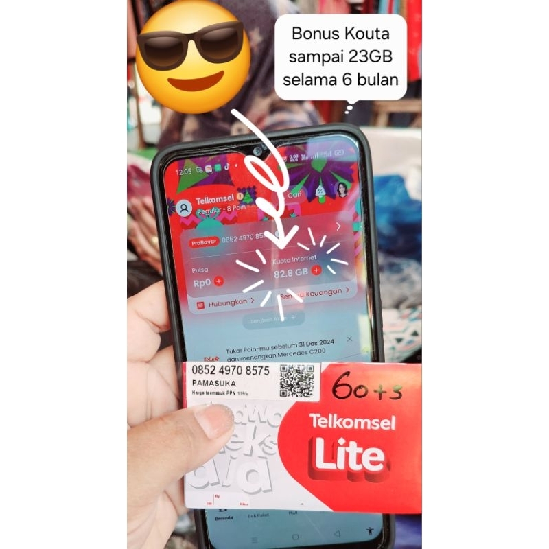 paket 63GB kartu internet Telkomsel