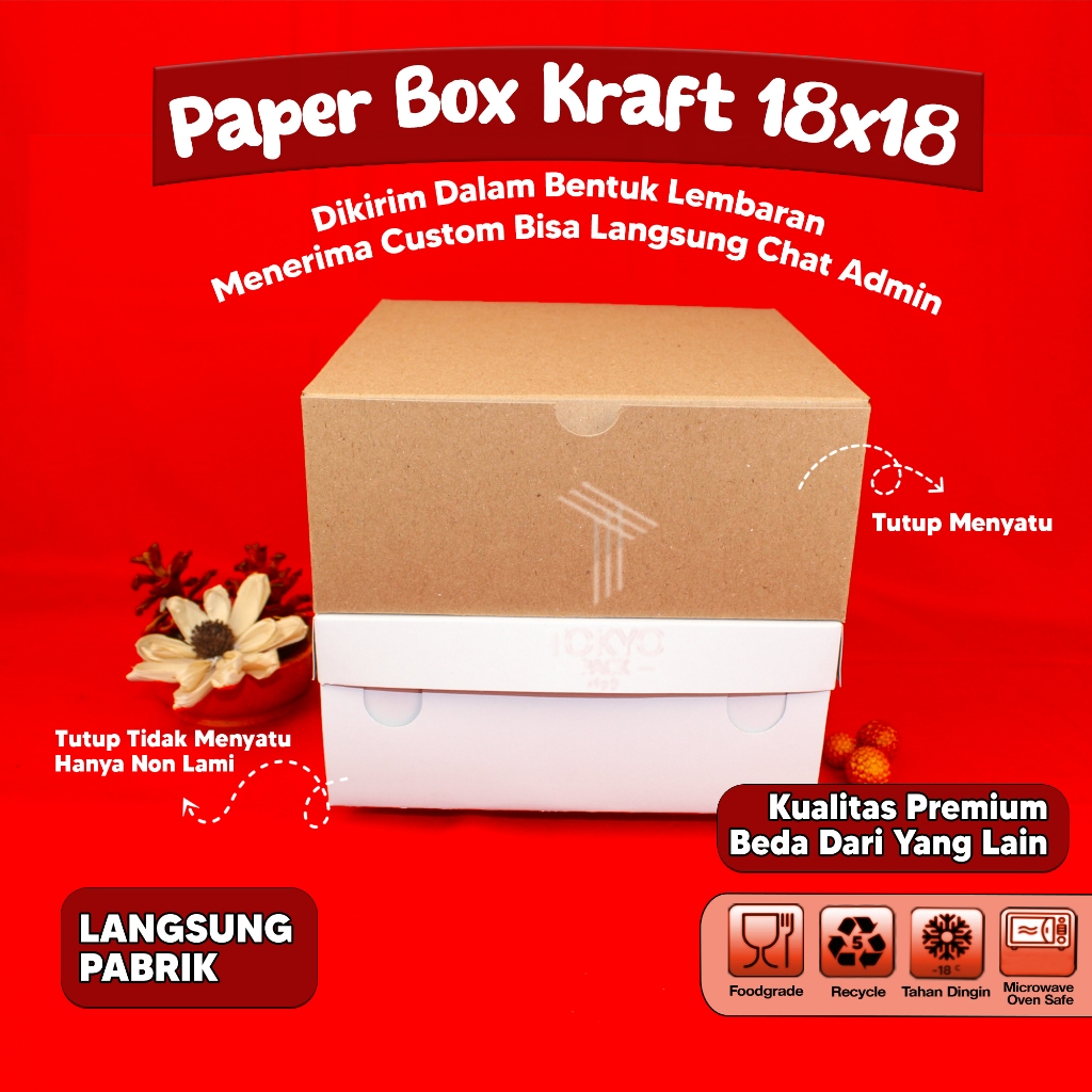 DUS NASI 18X18 /KATERING BOX/DUS KATERING TEBAL