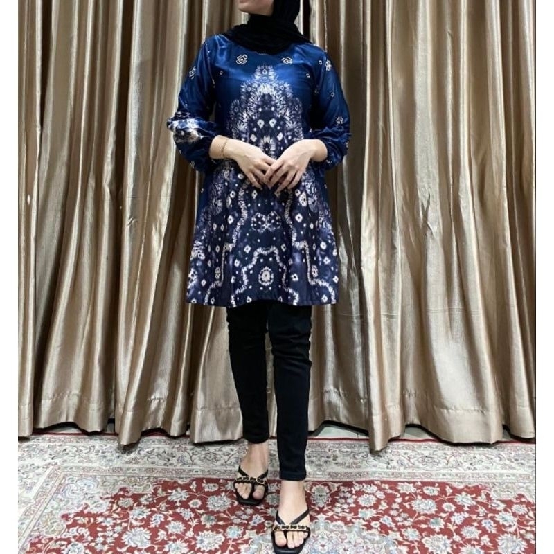 tunik jumputan/atasan wanita/tunik kekinian