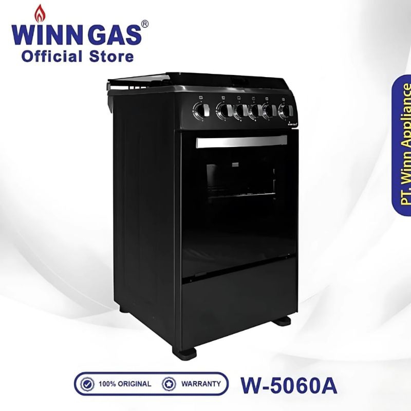 WINN GAS W5060A kompor freestanding 4 tungku+oven pemantik otomatis(api atas&api bawah)