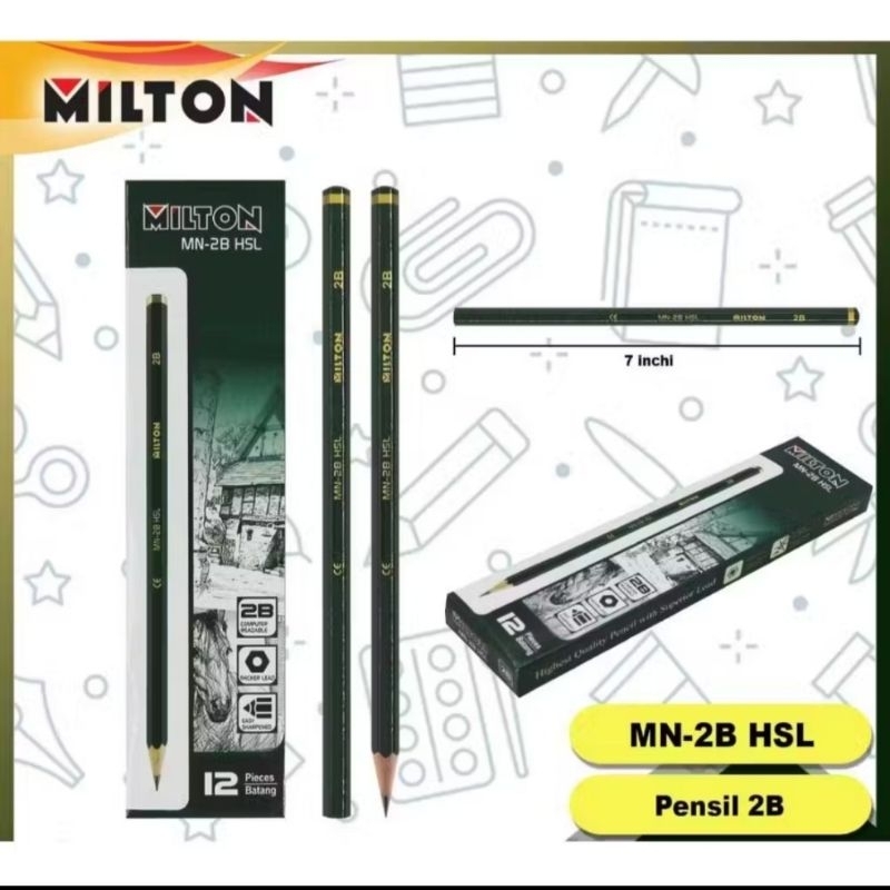 

ECER Pensil 2B Milton Murah Pensil Hijau