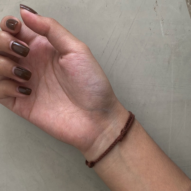 GELANG BASIC POLOS WARNA PASTEL / GELANG POLOS TALI KEPANG / GELANG UNISEX / GELANG AESTHETIC / GELA