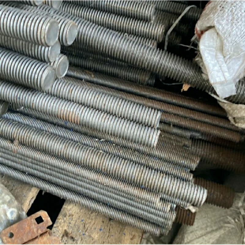 as drat M6× 1meter M6 Mentah