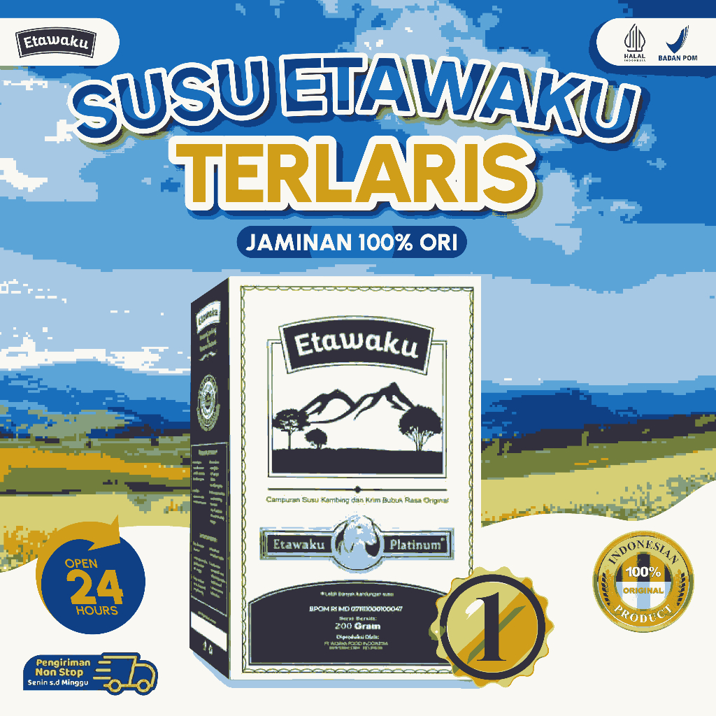 

Etawaku Platinum Original - Susu Etawa Untuk Paru-Paru dan Sesak Nafas
