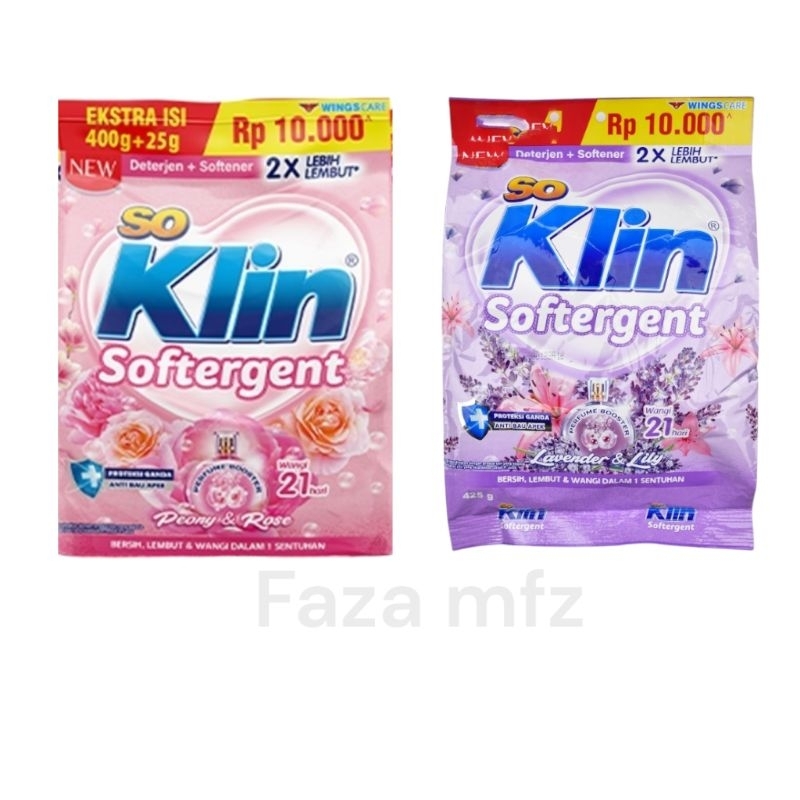 so Klin detergent bubuk  so Klin 425g  so Klin detergent 10000
