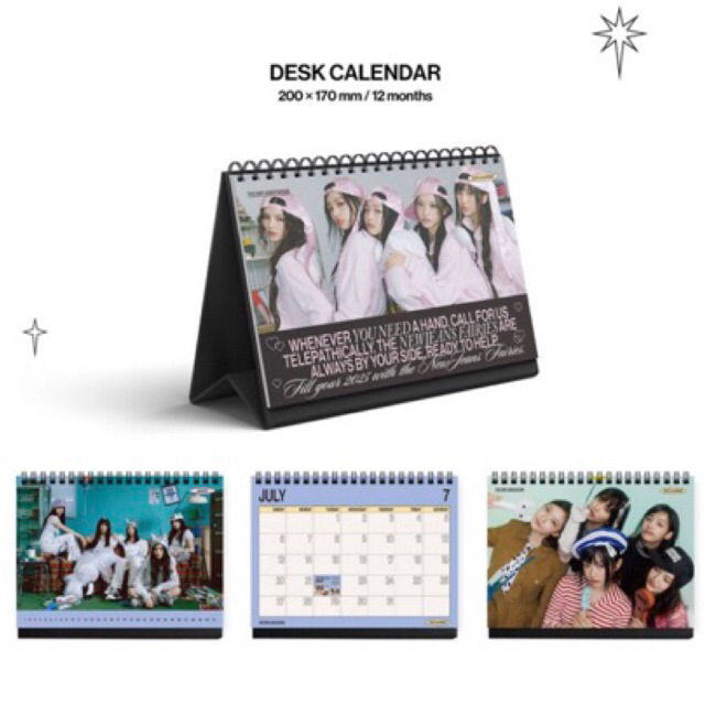 

[ READY 100% OFFICAL NEW! ] kalender meja newjeans official season greetings 2025 desk calendar