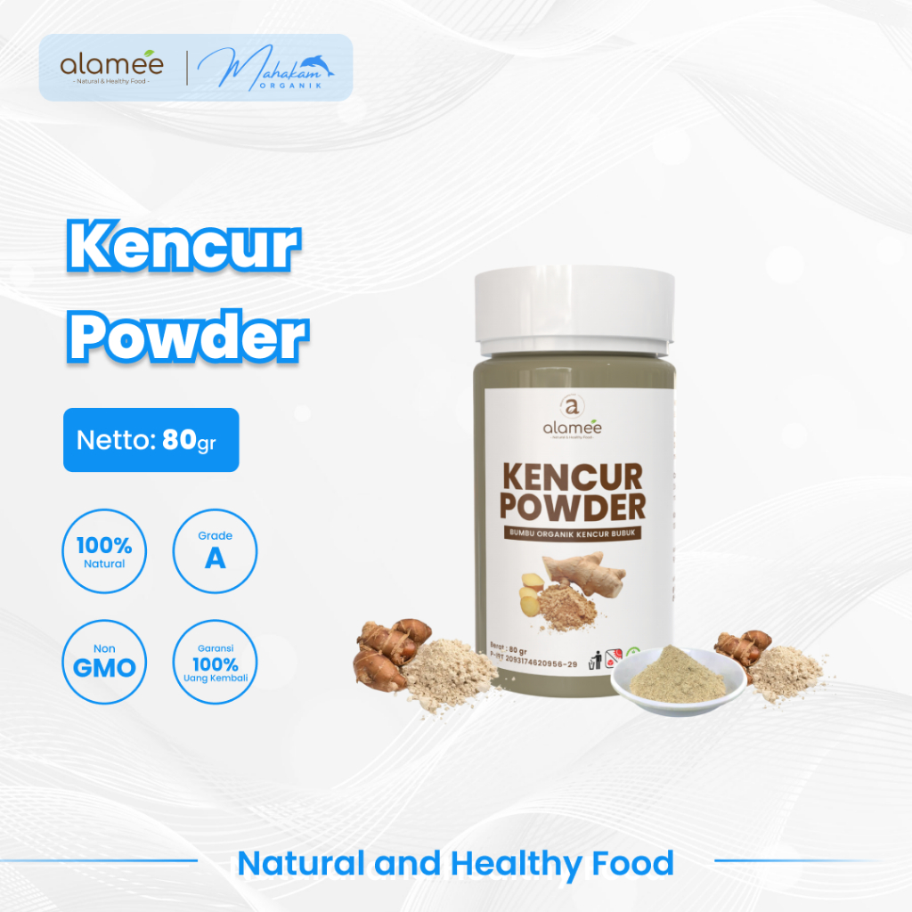 

ALAMEE Bubuk Kencur Seasoning Bumbu Dapur Organik Murni Asli Powder Spice Tabur Masak