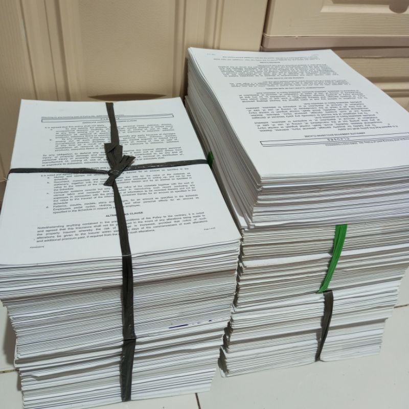 

KERTAS BEKAS A4 2 SISI ADA TULISAN PER KG