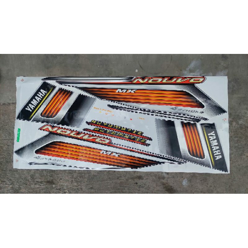 striping nouvo mx stiker nouvo mx silver kodak paper