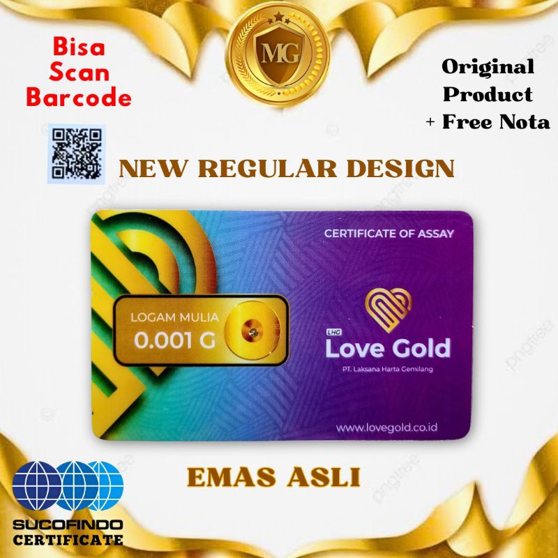 Emas Small Gold 0.001 Gram Regular Logam Mulia Souvenir Emas Murni Mini Gold