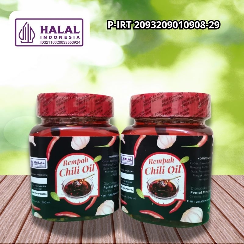 

ISI LEBIH BANYAK - 200ml Rempah Chili Oil by Pentol Miss You