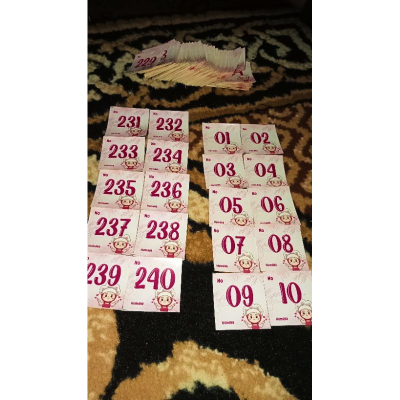

(CUTTING SEKALIAN) STIKER MENABUNG | STIKER NOMER 1-120