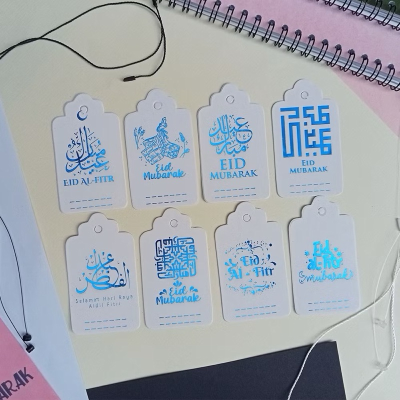 

(20pcs) hangtag lebaran/ hangtag label tang lebaran /kraft hangtag label blue murah