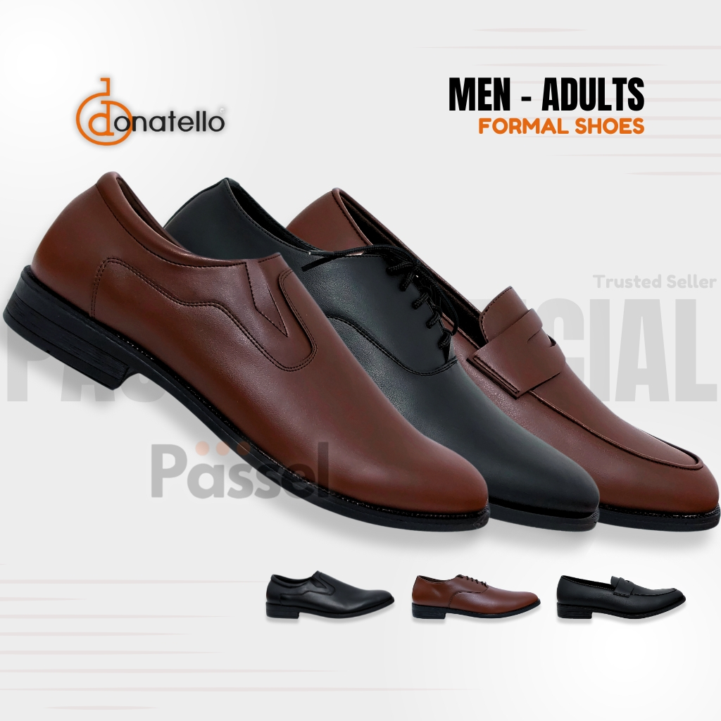 Passel x Donatello Sz. 39-43 Sepatu Pantofel Semi Formal Pria Slip On  | CC70011 / CC70012 / CC70013