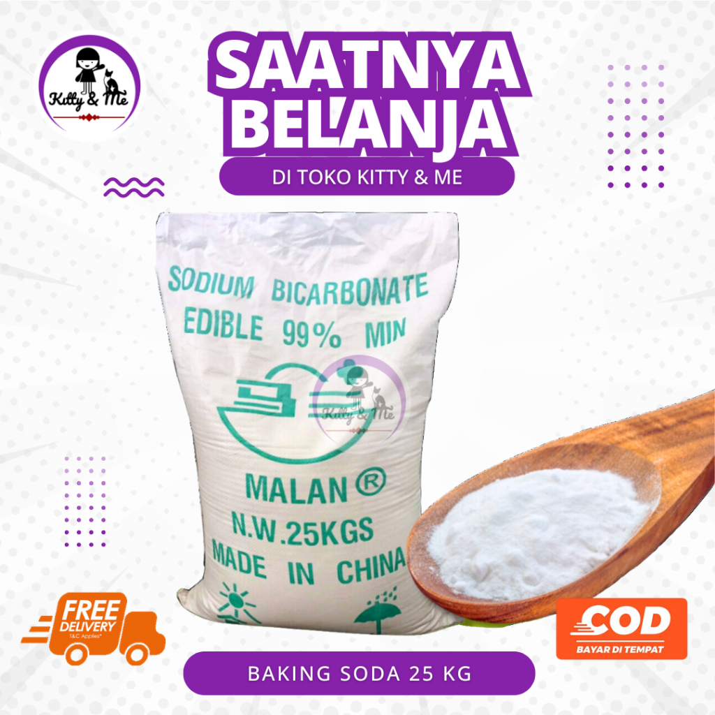 

BAKING SODA 25 Kg - Soda Kue 25 Kg - Sodium Bicarbonate 25 Kg Food Grade Sobi