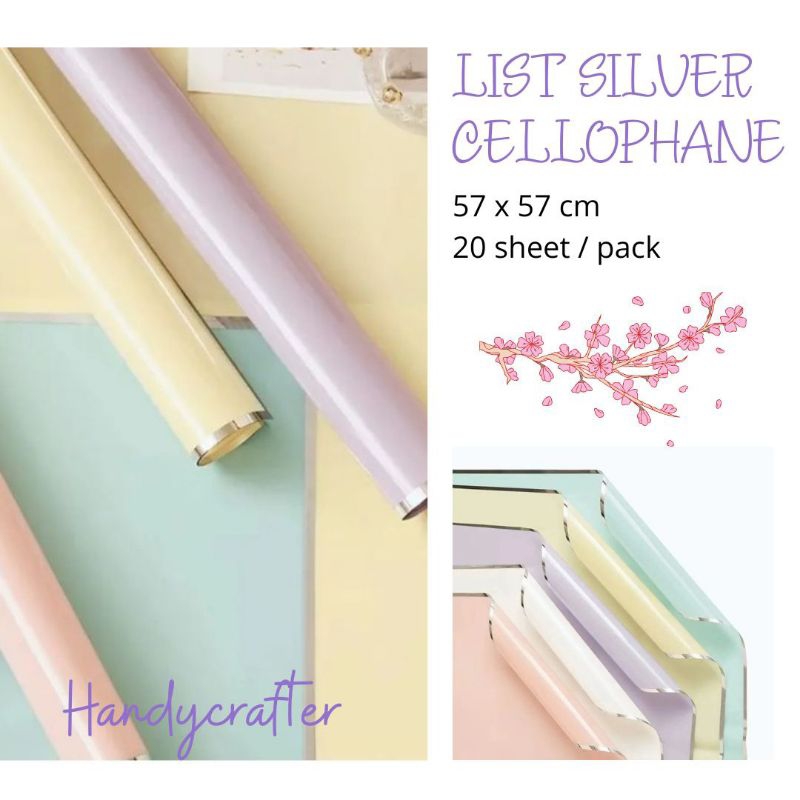 

cellophane list silver