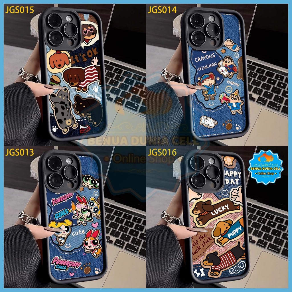 CASE MATTE ROSE BLACK MOTIF JEANS XIAOMI MI 10T 10T PRO 11T 11T PRO 12 12 LITE 12T 13T 13T PRO MI 5X