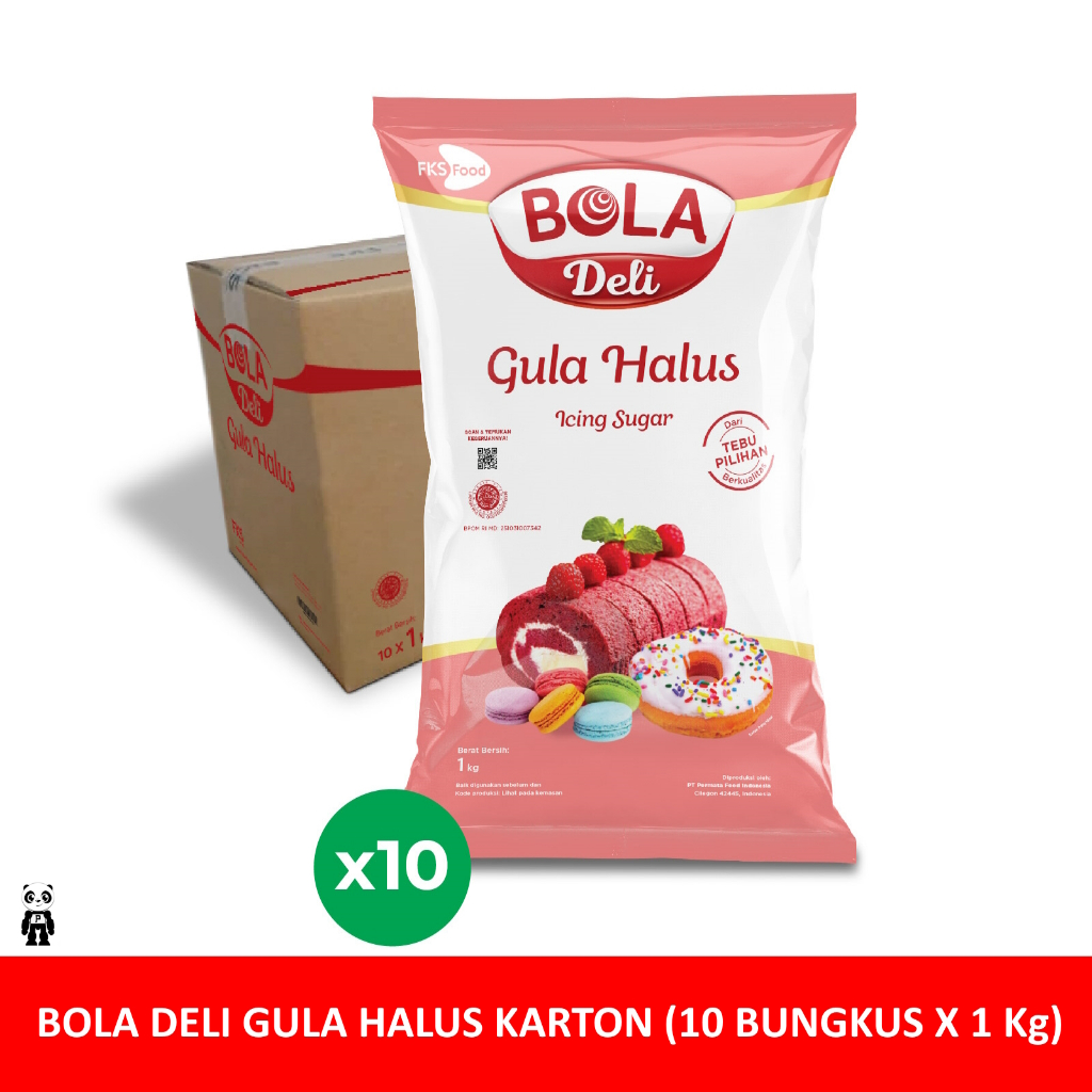 

Bola Deli Gula Halus Dus Karton isi 10 Bungkus x 1Kg