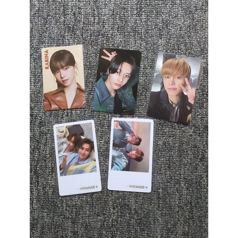 photocard karina wonbin chenle jaemin homme+