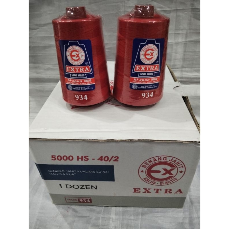 Benang Extra jahit 5000 yard (PERLUSIN)