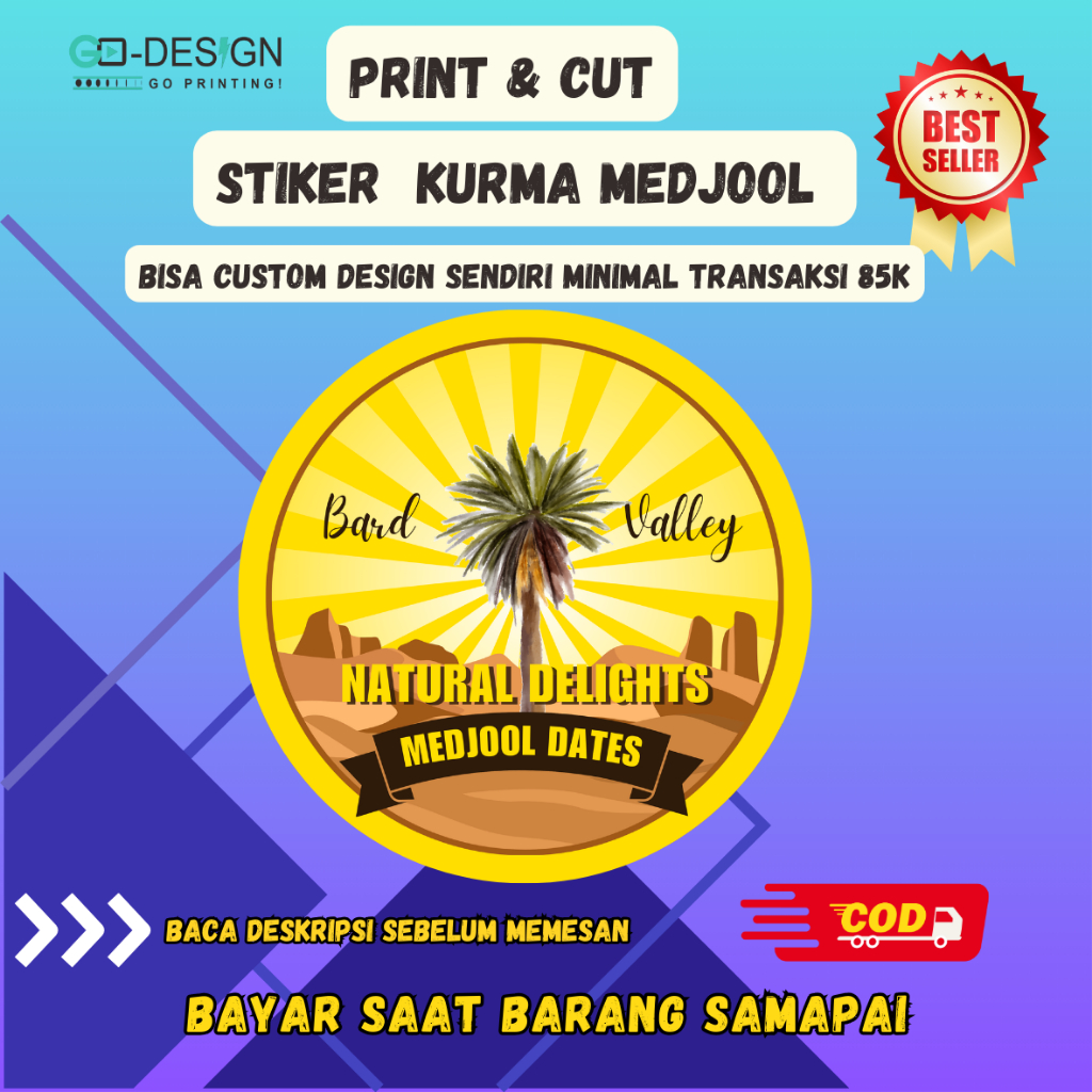 

stiker kurma medjool/stiker kurma/stiker bagus murah