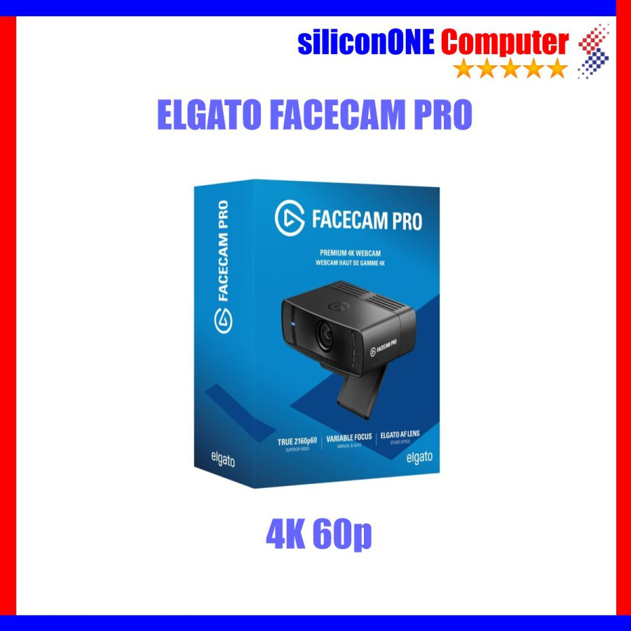 Elgato Facecam Pro 4K60 Profesional Webcam Hitam