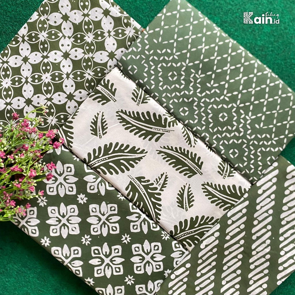 Kain batik cap hijau botol series by KainSulung