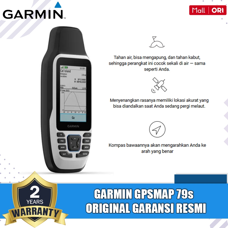 GARMIN GpsMaps 79s GPS 79s GPS Laut GPS Handheld Marine Garansi Resmi