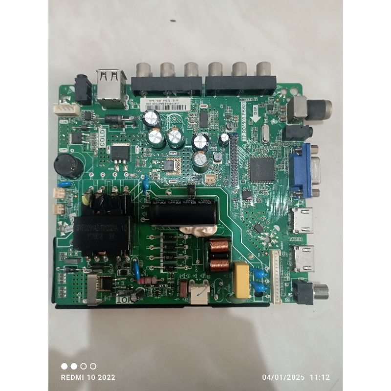 MB MOBO MAINBOARD MODULE MESIN TV IKEDO 40 MODEL TIPE DIP TP.RD8503.PB801