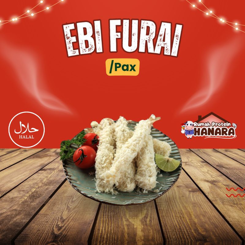 

Ebi Fray / Udang Tepung Frozen Isi 12 Ekor/Pax