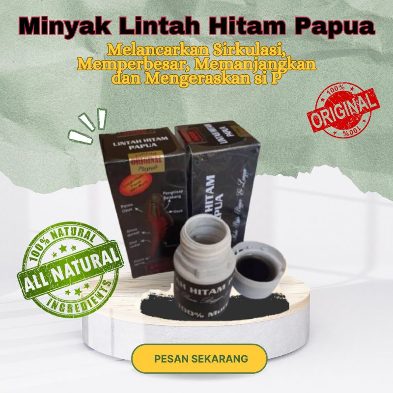 minyak_lintah_papua_hitam herbal ori 100% terbukti berkhasiat