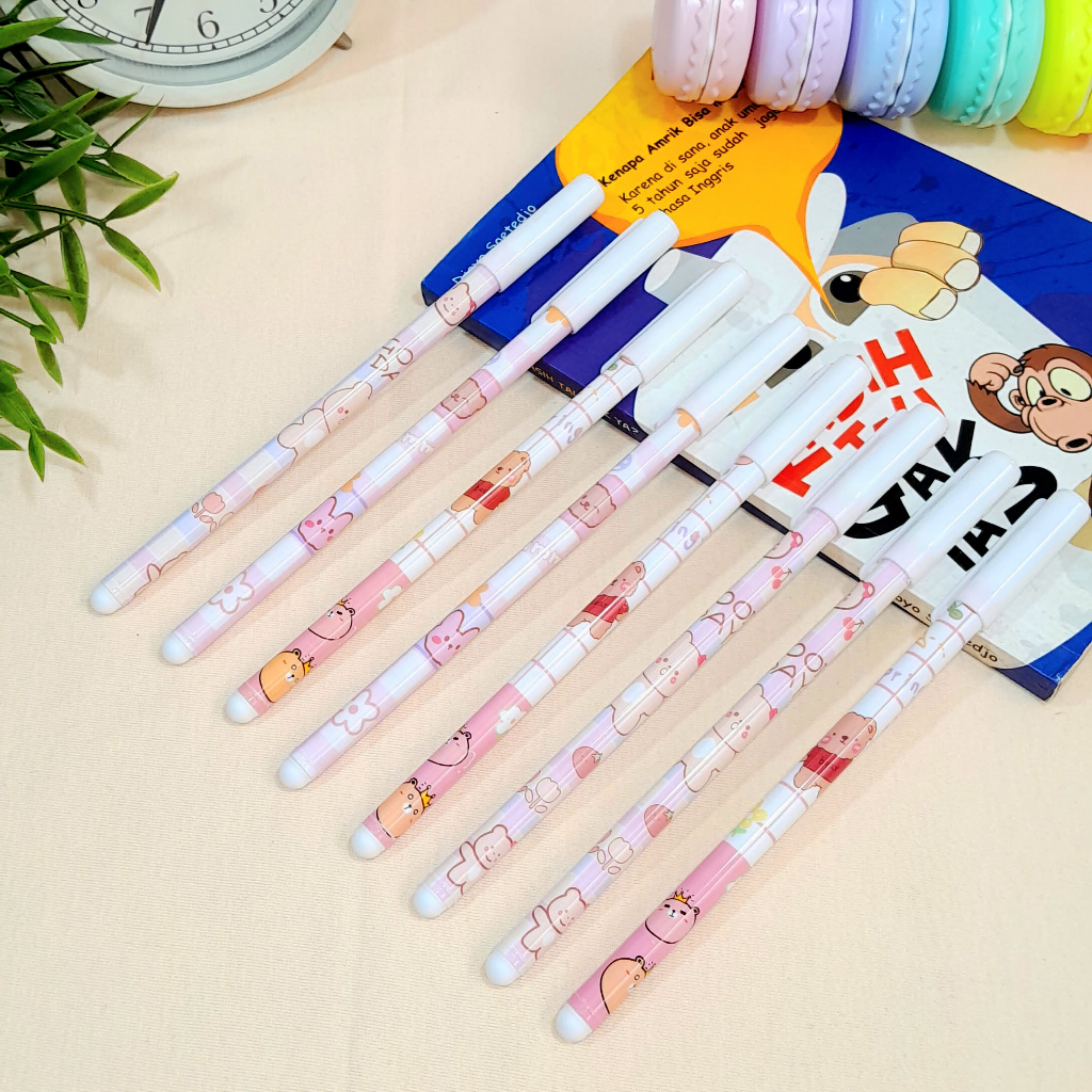 

Pulpen Erasable Motif Beruang Cute Lucu 1 PCS Tinta hitam bisa dihapus / (1 PCS) Pen Bisa Di Hapus Model Beruang Bear Unik Imut Stationary Fancy Kekinian Terlaris Harga Termurah Bisa Grosir dan COD