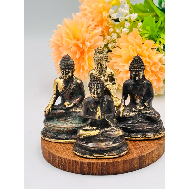 Patung Rupang Buddha Mini 7cm Bahan Kuningan