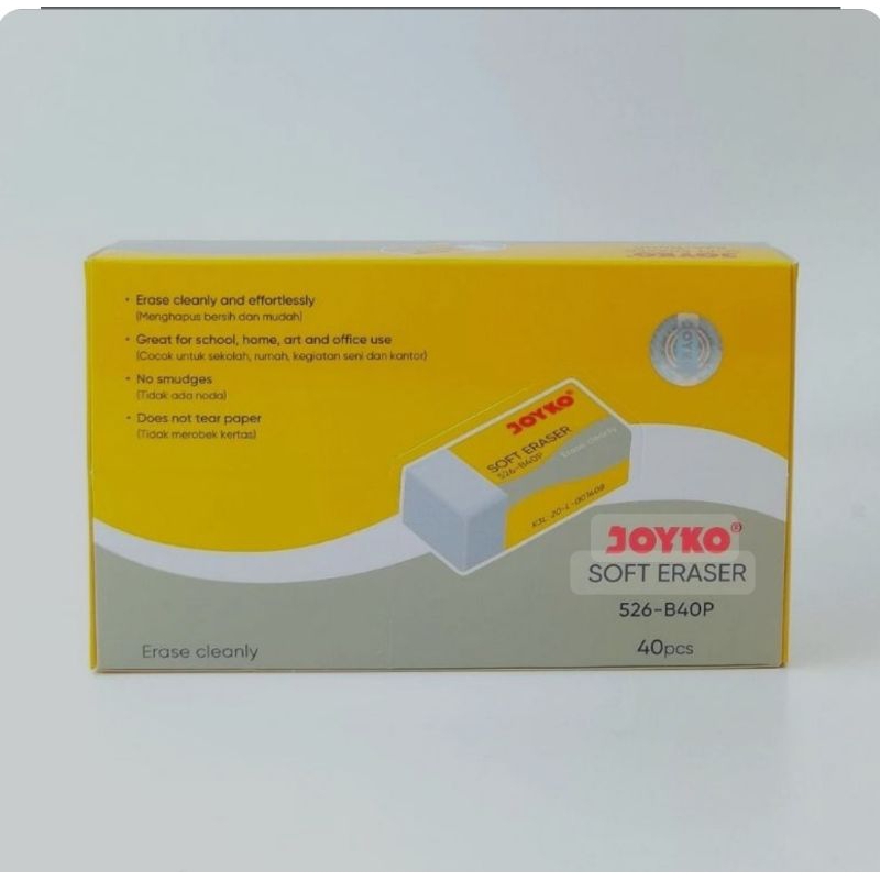 

PENGHAPUS JOYKO SOFT ERASER 526-B40P
