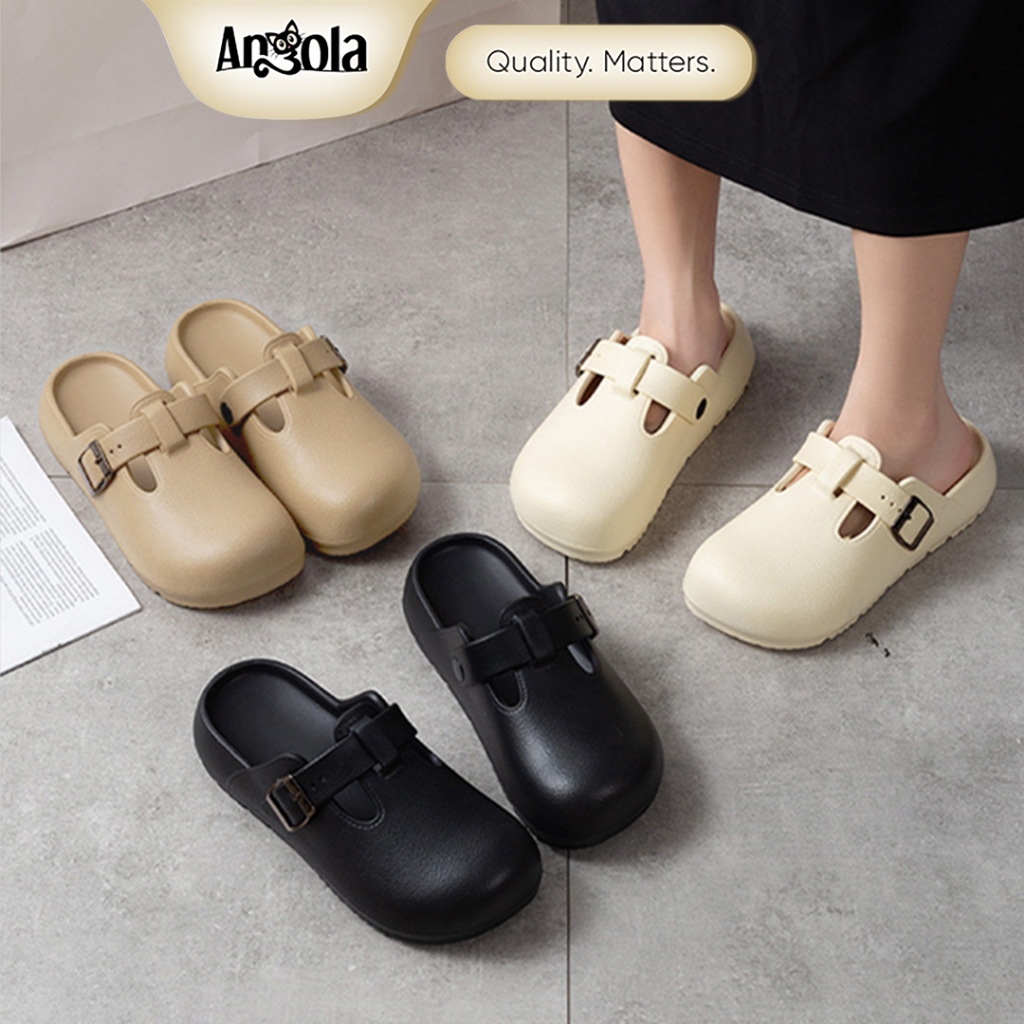 ANGOLA Sandal Santai Wanita H38 Sandal EVA Anti Slip Ringan Dipakai/Sandal Wanita Trendy
