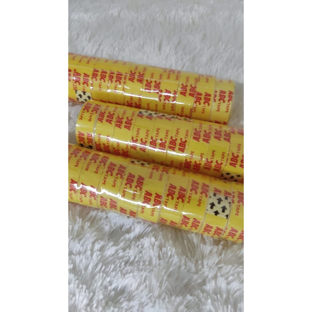 

Isolasi Kado ABC 12mm x 3Yrd 1 Roll isi 12 pcs
