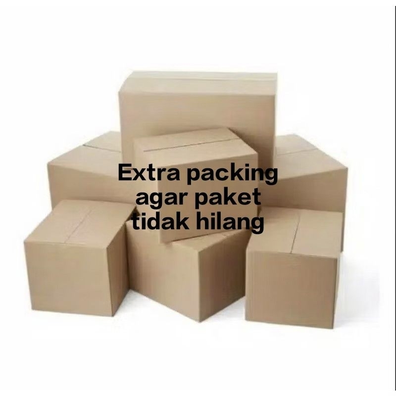 

Tambahan extra packing agar paket tidak hilang kardus bekas