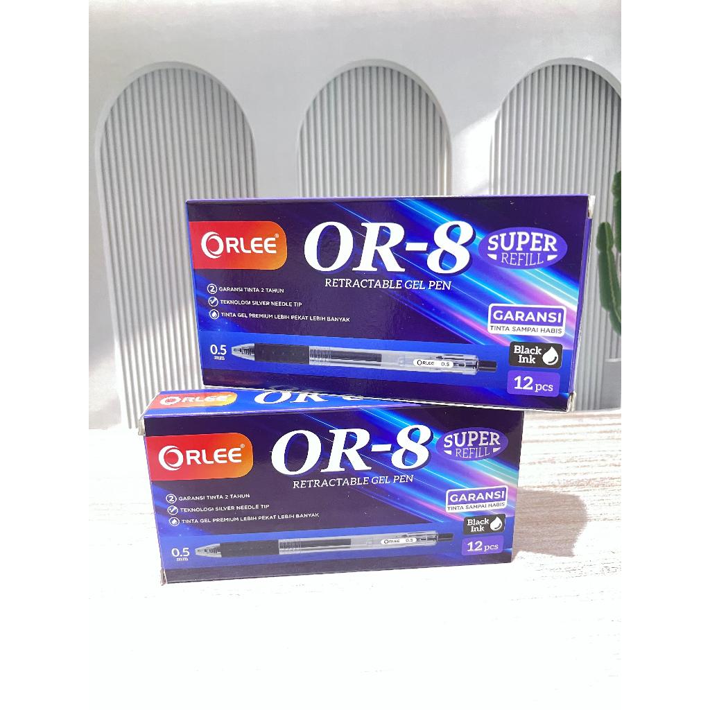 

Bolpoin ORLEE OR-8 | OR8 GEL PEN | INK BLACK PREMIUM | Bolpoin Click Berkualitas | pulpen harga terjangkau dan bisa dijual kembali | Bolpoin GelPen 0,5mm Super Refill