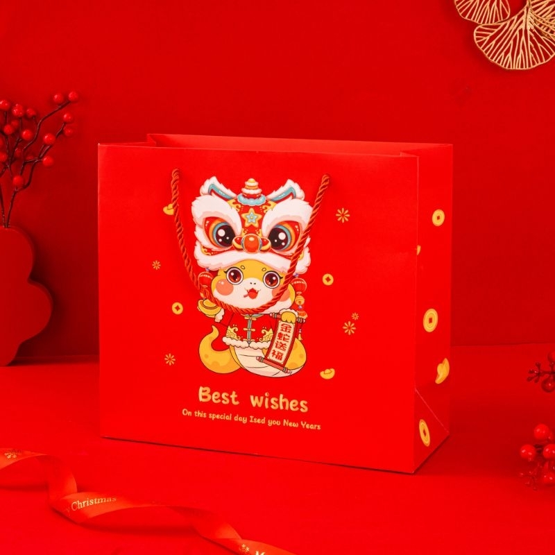 

Paper Bag imlek Motif tahun Ular 20x8x20cm