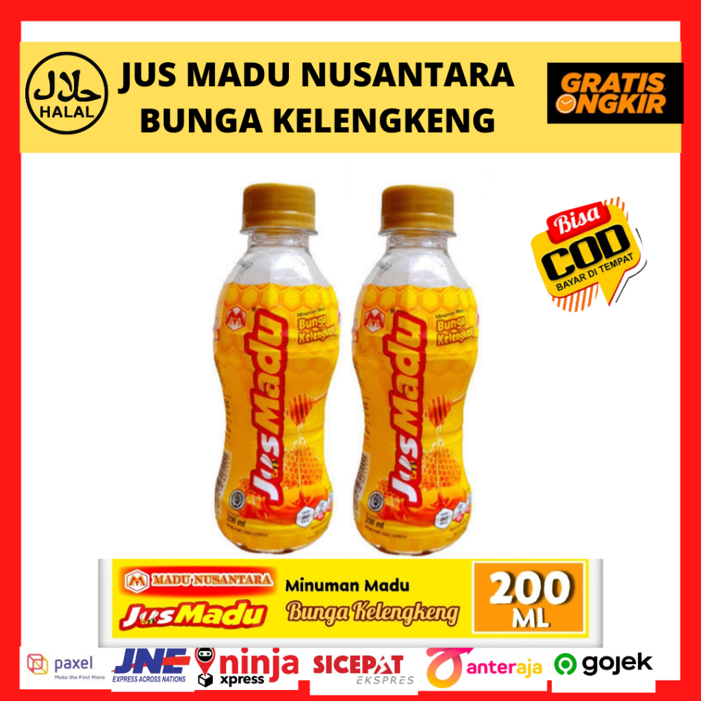 

Jus Madu Nusantara Bunga Kelengkeng Botol 200 ml Bunga Buah Longan Flower Minuman Segar