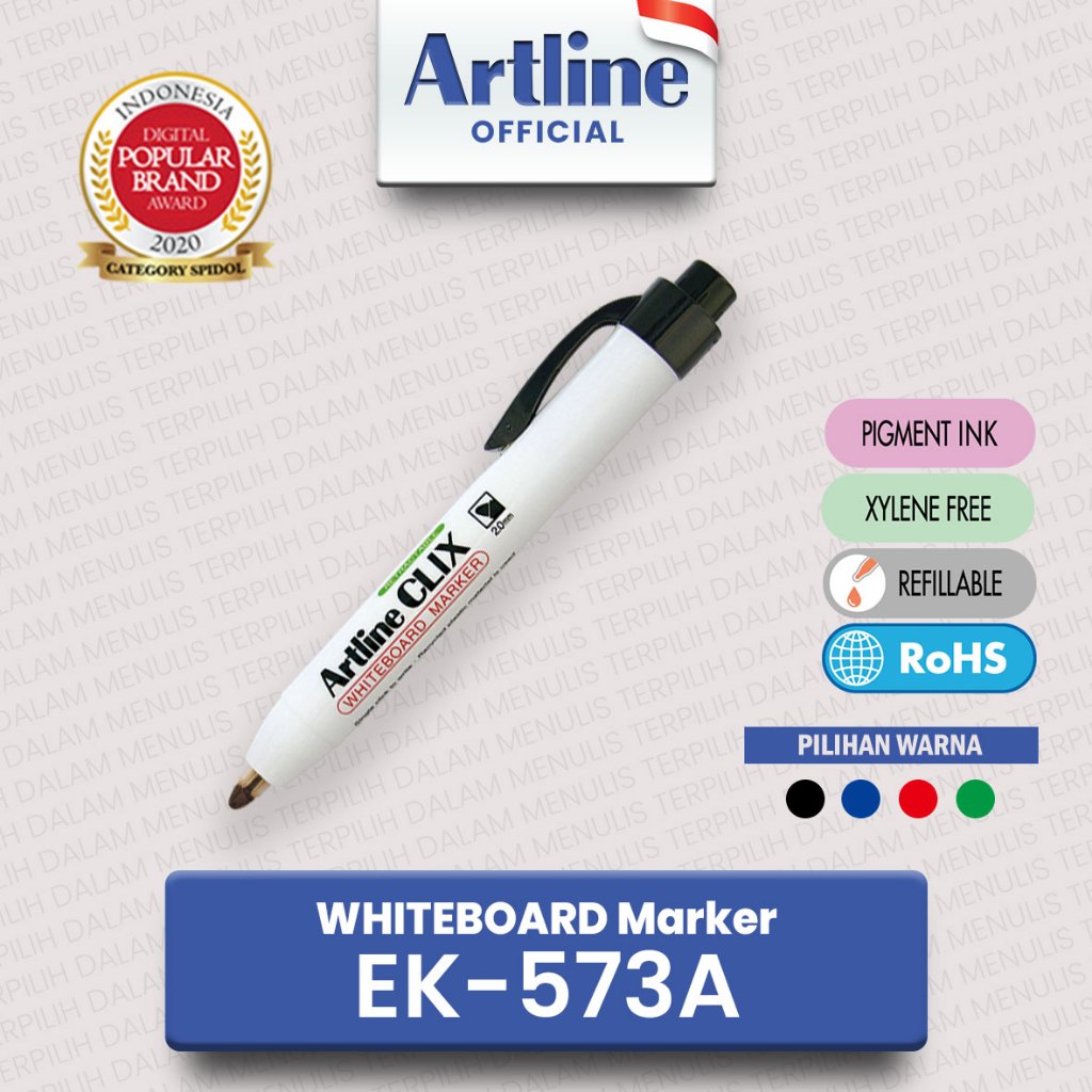 

(LIVE) ARTLINE Spidol Whiteboard Marker CLIX EK-573A 2