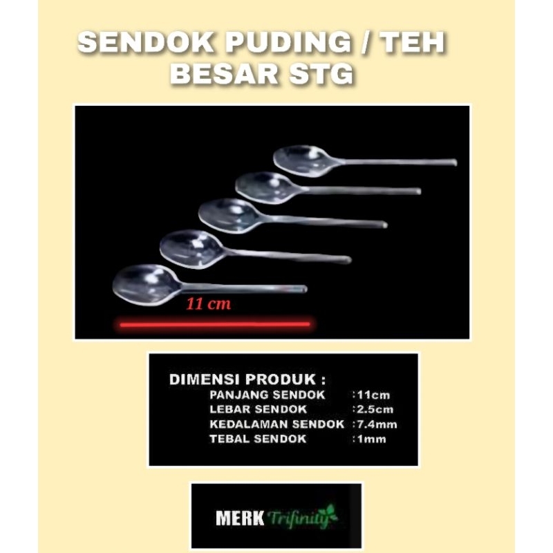 Sendok Teh / Kopi / Puding STG Bening