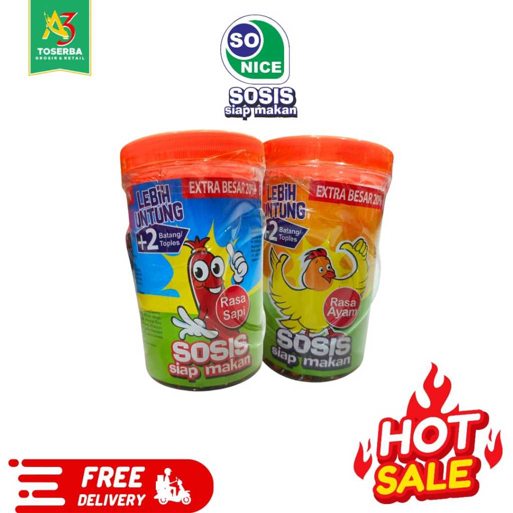 

Sosis So Nice Siap Makan Rasa Ayam & Sapi